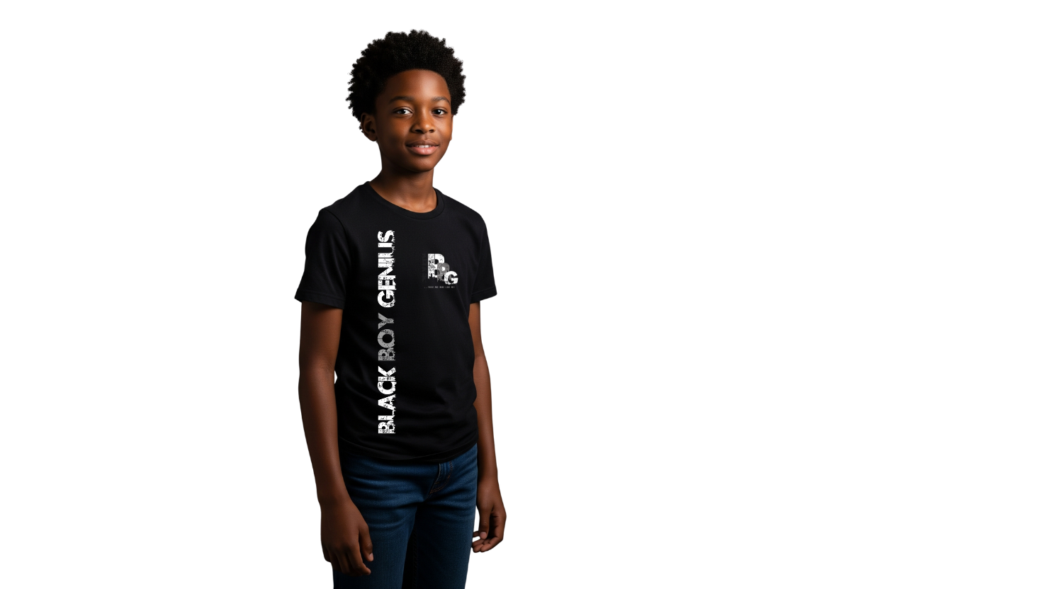 a Black Boy Genius Vintage T-shirt