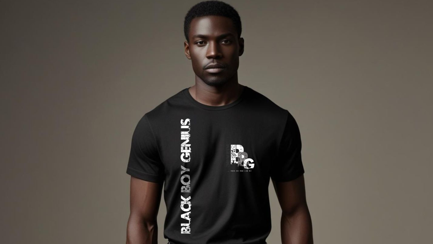 a Black Boy Genius Vintage T-shirt
