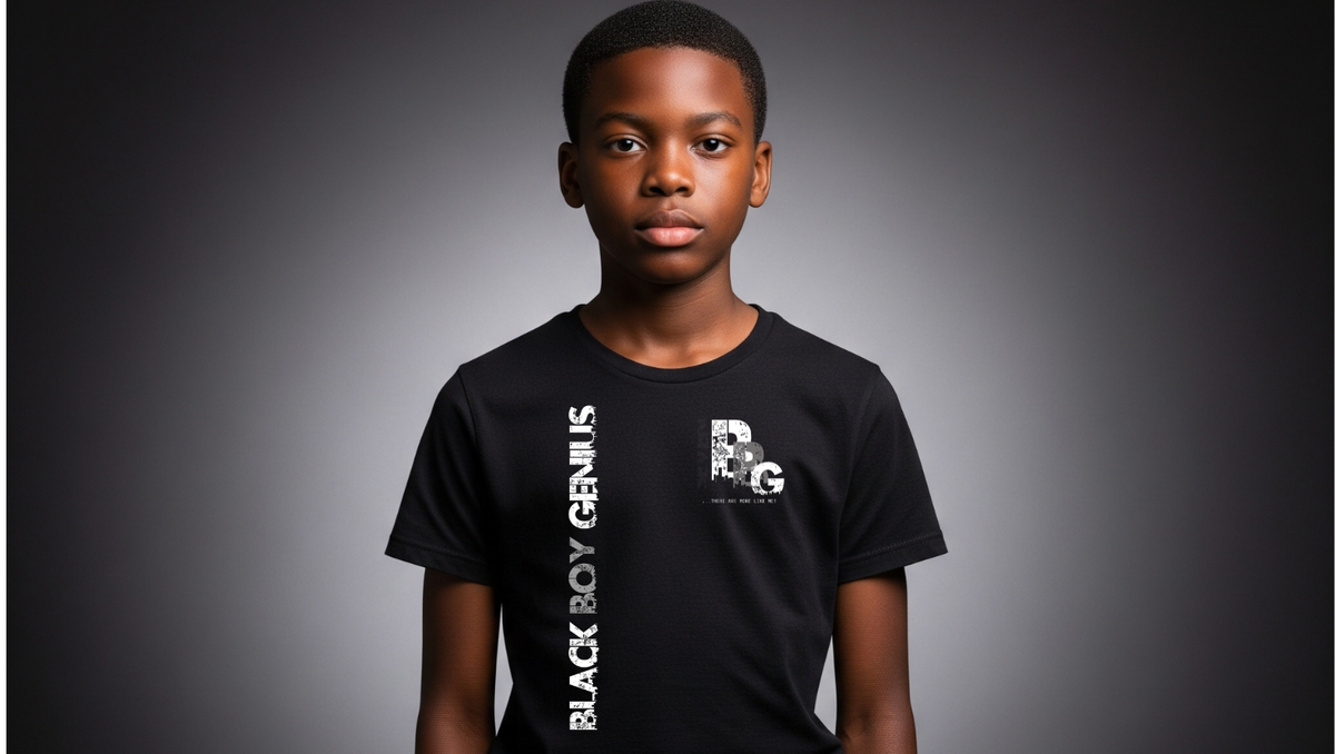 a Black Boy Genius Vintage T-shirt