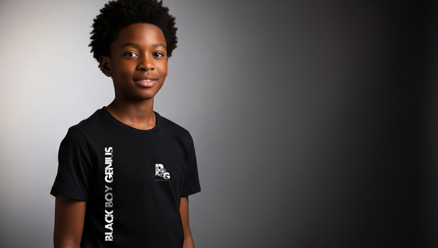 a Black Boy Genius Vintage T-shirt